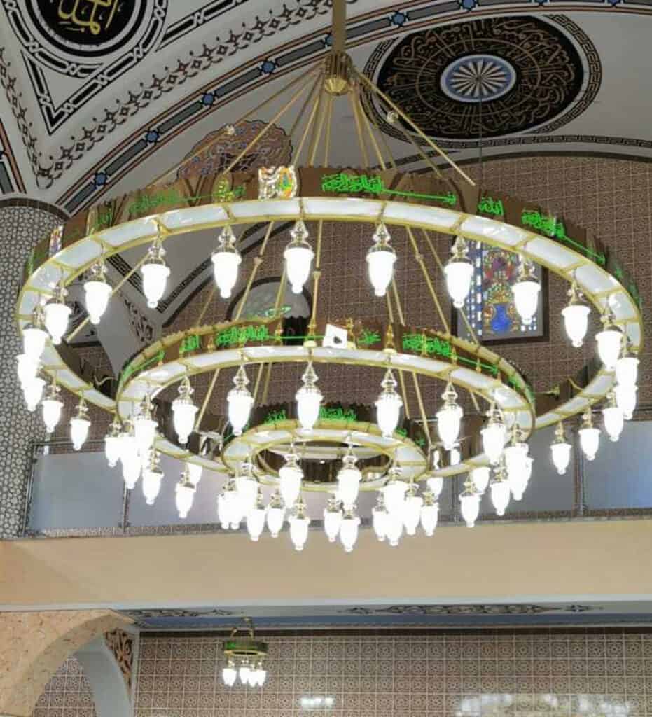 Custom Mosque Chandelier – Model CH-0026 - ثريات مساجد مخصصة - MosqueBuild