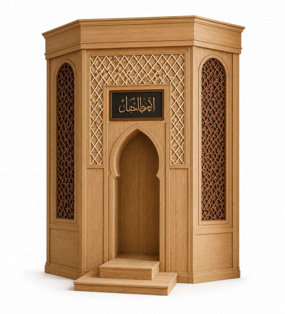 Custom Prayer Room Interior Design – Model PR-0009 - ديكور مصلى - MosqueBuild