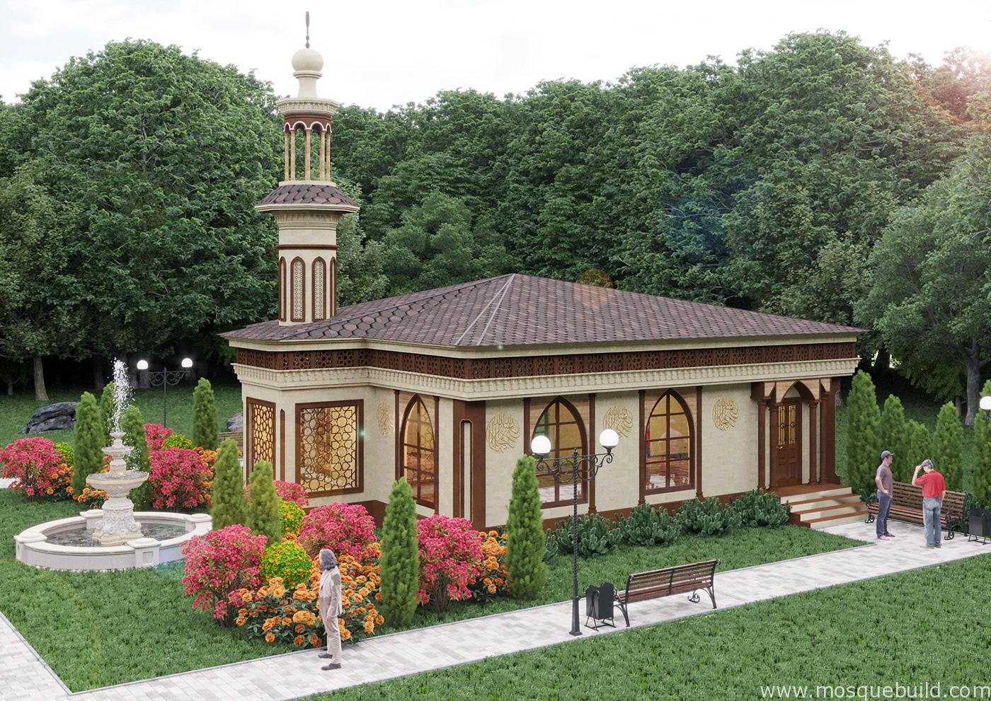 park mosque drone