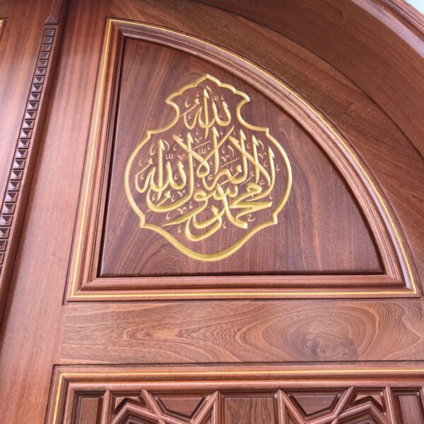 mosque wooden cnc carved-door