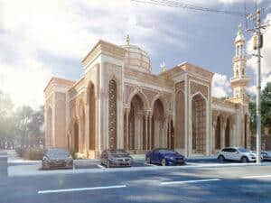 Seljuk Style Mosque Design Project (400 People Capacity) - 022 – mosque chandelier detail view 1