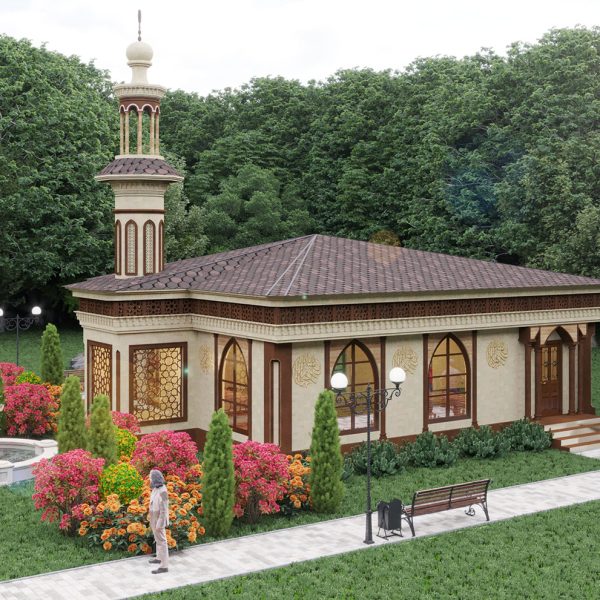park mosque drone