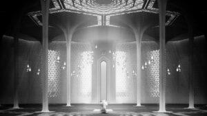 Symmetric Mosque Design Project (300 People Capacity) - 029 – mosque chandelier detail view 2