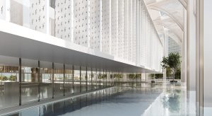 Waterfall Mosque Design Project (400 People Capacity) - 053 – mosque chandelier detail view 7