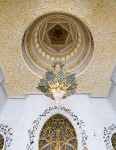 Sahra Mosque Design Project (1200 People Capacity) - 028 – mosque chandelier detail view 8