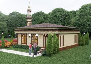 Park Mosque Design Project – mosque chandelier detail view 2