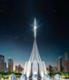 Discrete Mosque Design Project (200 People Capacity) - 051 – mosque chandelier detail view 5
