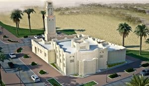 Castle Mosque Design Project (300 People Capacity) - 040 – mosque chandelier detail view 5