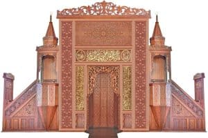 Park Mosque Design Project – mosque chandelier detail view 1