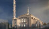 Arched Mosque Design Project (200 People Capacity) - 055 – mosque chandelier detail view 2