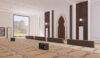 Square Mosque Design Project (100 People Capacity) - 057 – mosque chandelier detail view 5