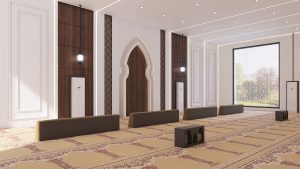 Square Mosque Design Project (100 People Capacity) - 057 – mosque chandelier detail view 7