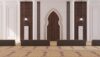 Square Mosque Design Project (100 People Capacity) - 057 – mosque chandelier detail view 8