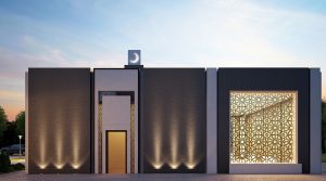 Square Mosque Design Project (100 People Capacity) - 057 – mosque chandelier detail view 9
