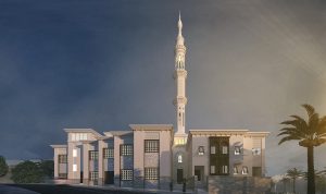 Arched Mosque Design Project (200 People Capacity) - 055 – mosque chandelier detail view 6