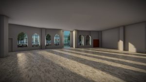 Red Brick Mosque Design Project (400 People Capacity) - 069 – mosque chandelier detail view 3