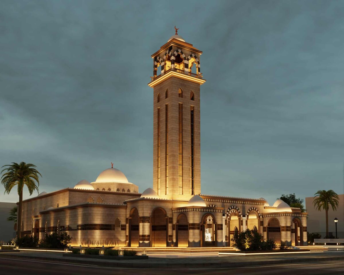 Illuminated Mosque (500 People Capacity) - 065 - Mosque Building ...