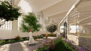 Flowering Mosque Design Project (400 People Capacity) - 067 – mosque chandelier detail view 6