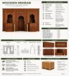 Wooden Mosque Mihrab and Minbar and Dais Set – WP-06 – wooden mosque mihrab detail view 3