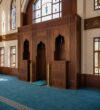 Wooden Mosque Mihrab and Minbar and Dais Set – WP-06 – wooden mosque mihrab detail view 4
