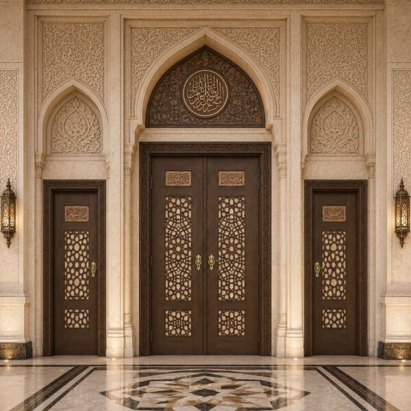 Star Kundekari Wooden Door (KWD-06)