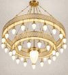 Ottoman Heritage Multi-Tier Circular Mosque Chandelier – Model CH-0016 – detail view 7