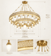 Ottoman Heritage Multi-Tier Circular Mosque Chandelier – Model CH-0016 – detail view 3
