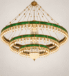 Emerald Heritage Crystal Mosque Chandelier – Model CH-0015 – detail view 7