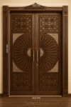 Gilded mosque door