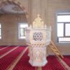 Marble Mosque Preacher Dais – Model MDS-0001 – wooden mosque mihrab detail view 1