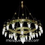 Custom Mosque Chandelier – Model CH-0010 – mosque chandelier detail view 1