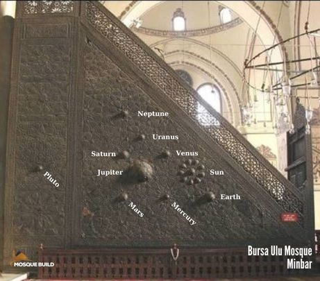 bursa ulu mosque minbar
