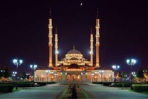 Akhmad Kadyrov Mosque Design Project – mosque chandelier detail view 4