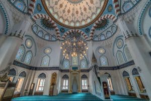 Tokyo Mosque Design Project – mosque chandelier detail view 1