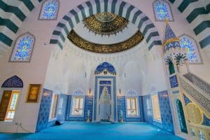 Diyanet Center of America Mosque Design Project – mosque chandelier detail view 4