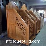 small wooden minbar
