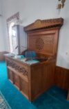 Wooden Mosque Preacher Dais – Model WDS-0008 – wooden mosque mihrab detail view 1
