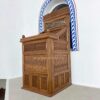 Wooden Mosque Preacher Dais – Model WDS-0009 – wooden mosque mihrab detail view 1
