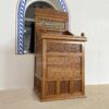 Wooden Mosque Preacher Dais – Model WDS-0009 – custom wooden mosque mihrab