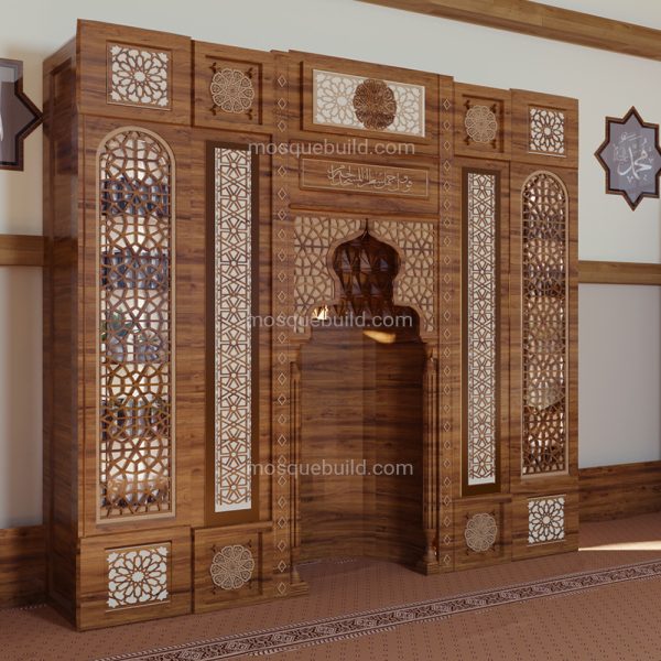 Mosque Wooden Mihrap