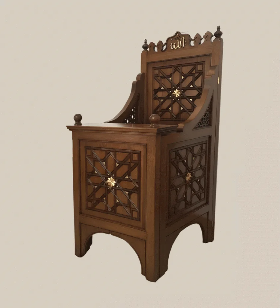 Wooden Mosque Preacher Dais – WD-13 – detail view 3