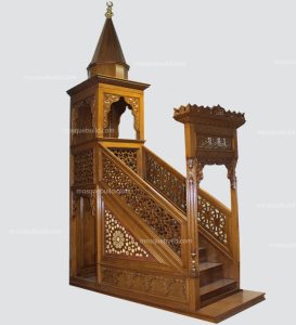 Wooden Mosque Minbar – WP-16 – custom wooden mosque mihrab