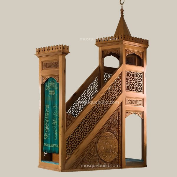 Mosque Wooden Pulpit Design(WP-17)