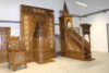 Wooden Mosque Mihrab – Model WMH-0001 – wooden mosque mihrab detail view 2