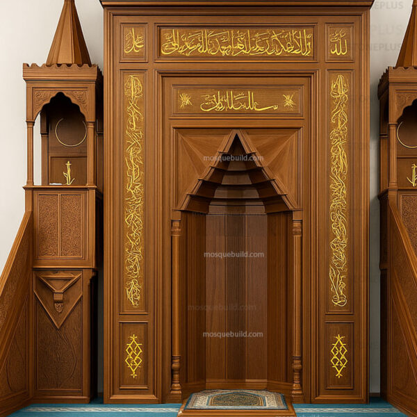 Wooden Oak Prayer Altar Niche
