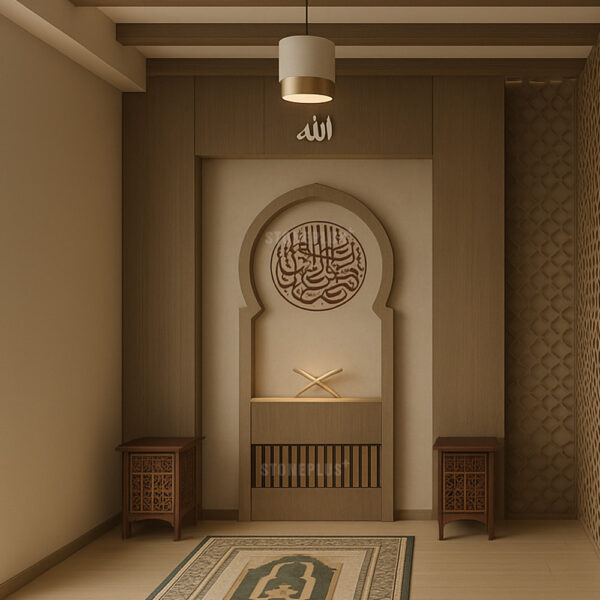 Small Space Minimalist Prayer Room Design