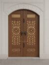 Modern Oak Mosque Door