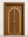 Wooden Door with LED Lights