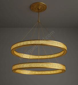 Custom Mosque Chandelier – Model CH-0022 – mosque chandelier detail view 1