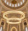 Nûr Halo Double Ring Mosque Chandelier– Model CH-0022 – detail view 5